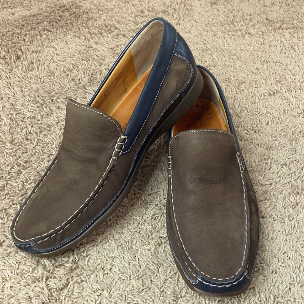 Mephisto Baduard Brown Suede/Leather Loafer Slip On Comfort Shoe.  Size 10